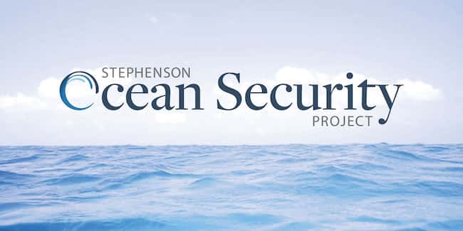 An image of the Ocean Security logo on top of ocean waves.